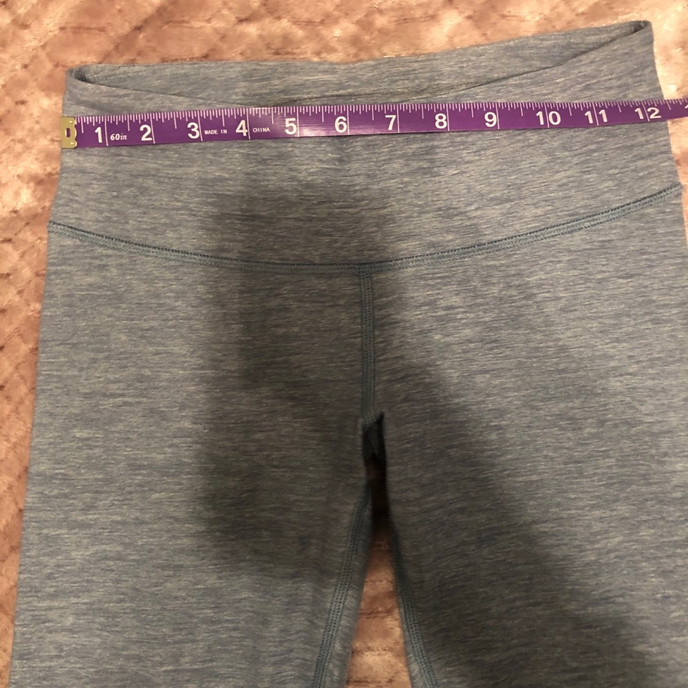 Heathered blue Lululemon leggings